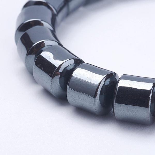 Bracelets Extensibles Avec Perles En Hématite Synthétiques Sans Magnétiques