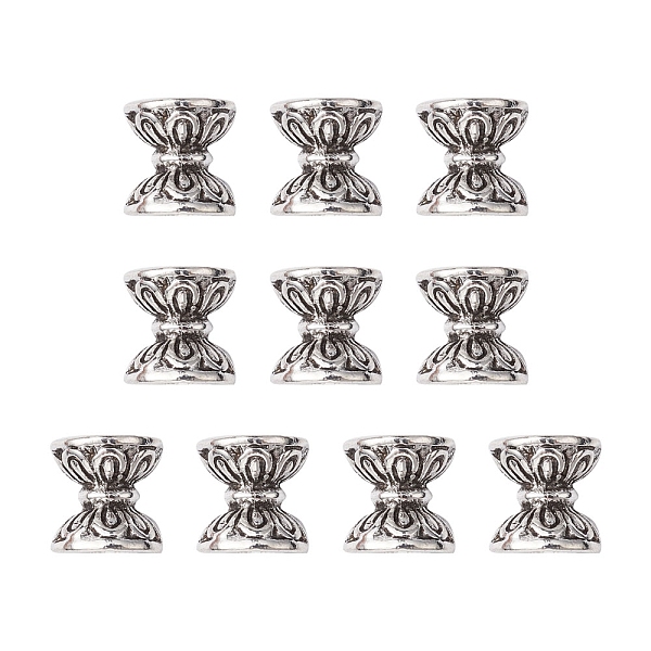 

PandaHall Tibetan Style Alloy Bead Cones, Double Sided, Antique Silver, 8x7.5mm, Hole: 2mm Alloy