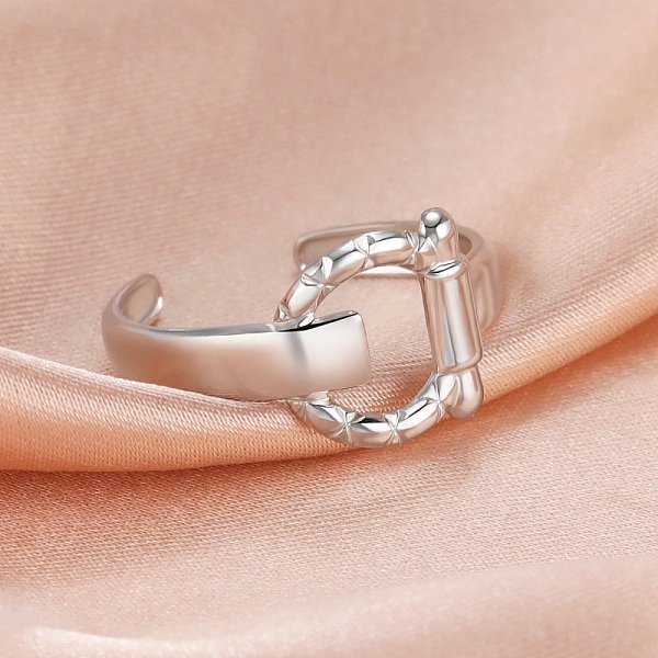 

PandaHall 304 Stainless Steel Open Cuff Rings, Buckle Shape, Stainless Steel Color, Inner Diameter: 18mm 304 Stainless Steel