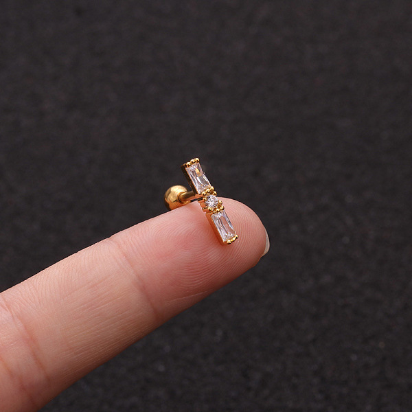 Brass Micro Pave Cl… - image