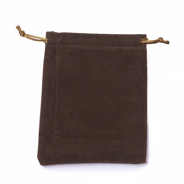 

PandaHall Velvet Packing Pouches, Drawstring Bags, Coffee, 15~15.2x12~12.2cm Velvet Brown