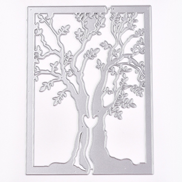 

PandaHall Frame Metal Cutting Dies Stencils, for DIY Scrapbooking/Photo Album, Decorative Embossing DIY Paper Card, Rectangle with Tree...