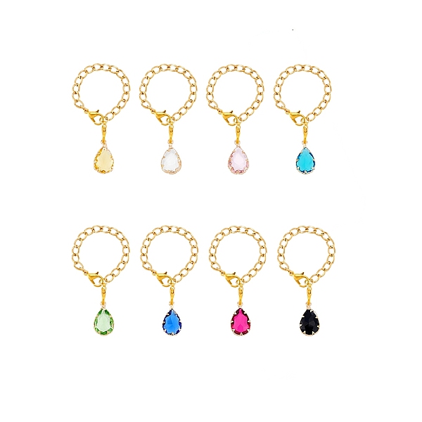 Teardrop Glass Cup Charms