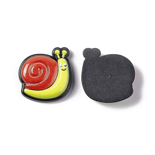 

PandaHall Opaque Resin Cabochons, Snail, Red, 19x19.5x5mm Resin Snail Red