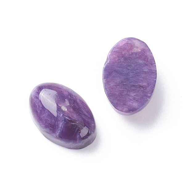 

PandaHall Natural Charoite Cabochons, Oval, 12x8x4.5~5mm Charoite Oval