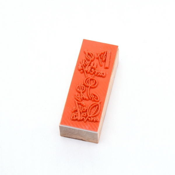 

PandaHall Wooden Stamps, with Rubber, Rectangle, Flower Pattern, 55x22x19mm Wood Orange