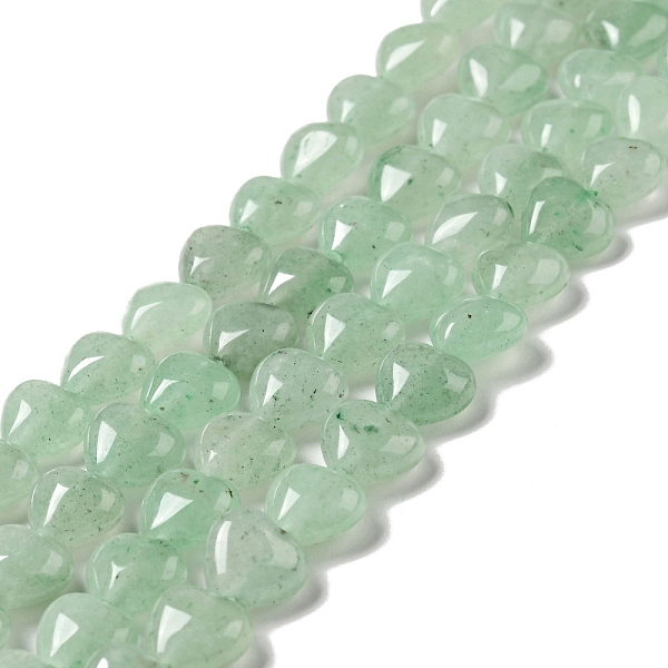 

PandaHall Natural Green Aventurine Beads Strands, Heart, 10x10.5~11x6mm, Hole: 1.2mm, about 40pcs/strand, 15.35''(39cm) Green Aventurine...