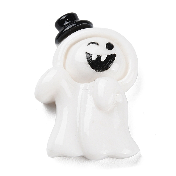 

PandaHall Halloween Theme Opaque Resin Cabochons, for Jewelry Making, Ghost, 29x20x7.5mm Resin Ghost
