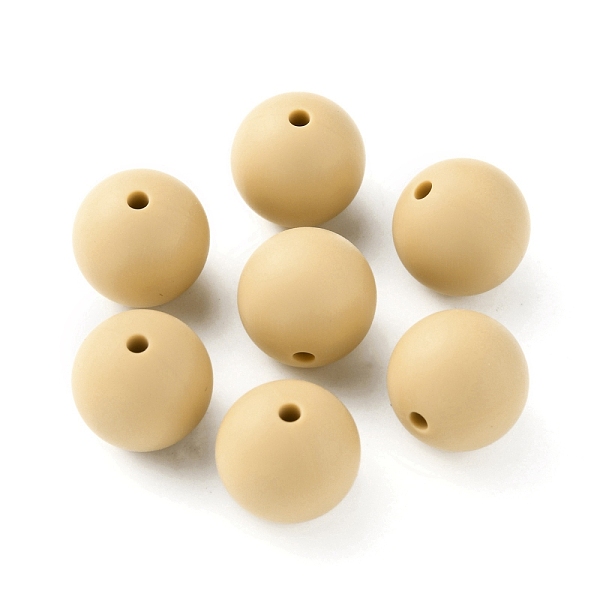 

PandaHall Food Grade Eco-Friendly Silicone Beads, Baby Chew Teething, Round, BurlyWood, 15mm, Hole: 2mm Silicone Round Orange