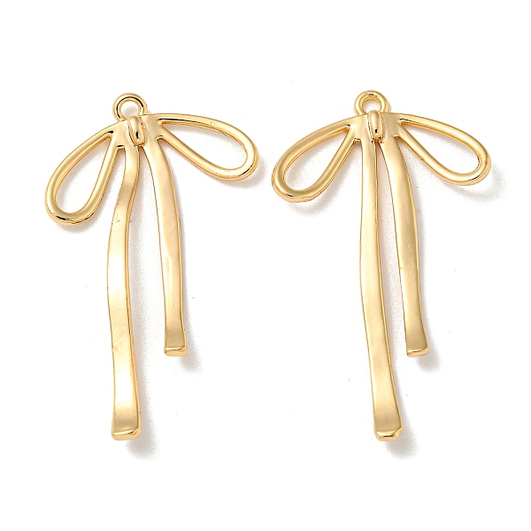 

PandaHall Brass Pendants, Bowknot, Real 18K Gold Plated, 31x19x2mm, Hole: 1.5mm Brass Bowknot