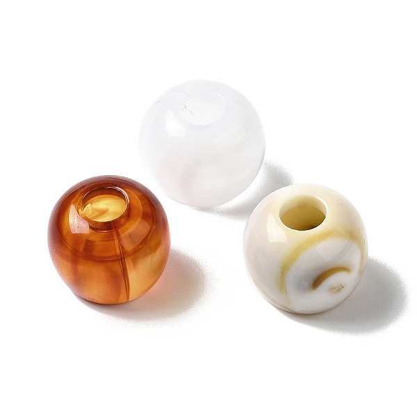 

PandaHall Opaque Two-tone Acrylic European Beads, Large Hole Beads, Rondelle, Mixed Color, 10.5x8.5mm, Hole: 4~6.5mm Acrylic Rondelle..., Multicolor