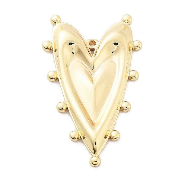 

PandaHall Valentine's Day Brass Pendants, Long-lasting Plated, Heart, Real 14K Gold Filled, 36x21.5x3mm, Hole: 0.8mm Brass Heart