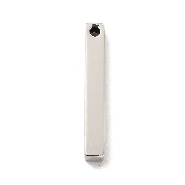 

PandaHall 201 Stainless Steel Pendants, Cuboid Charms, Stainless Steel Color, 40x5.5x5.5mm, Hole: 3mm 201 Stainless Steel Cuboid