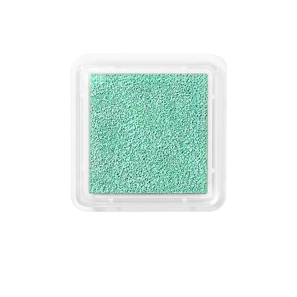 

PandaHall Plastic Craft Finger Ink Pad Stamps, for Kid DIY Paper Art Craft, Scrapbooking, Square, Turquoise, 30x30mm Plastic Square Green