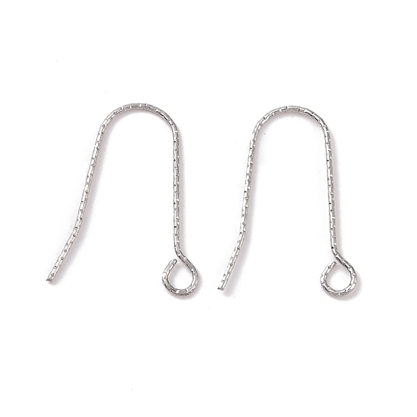 

PandaHall 316 Stainless Steel Earring Hooks, with Horizontal Loop, Stainless Steel Color, 22x15x0.9mm, Hole: 2.5mm 316 Surgical Stainless...