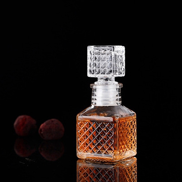 

PandaHall Creative Glass Mini Liquor Bottle, Transparent Thickened Miniature Glass Empty Wine Bottle, Clear, 4.5x10.4cm, Capacity: 50ml...