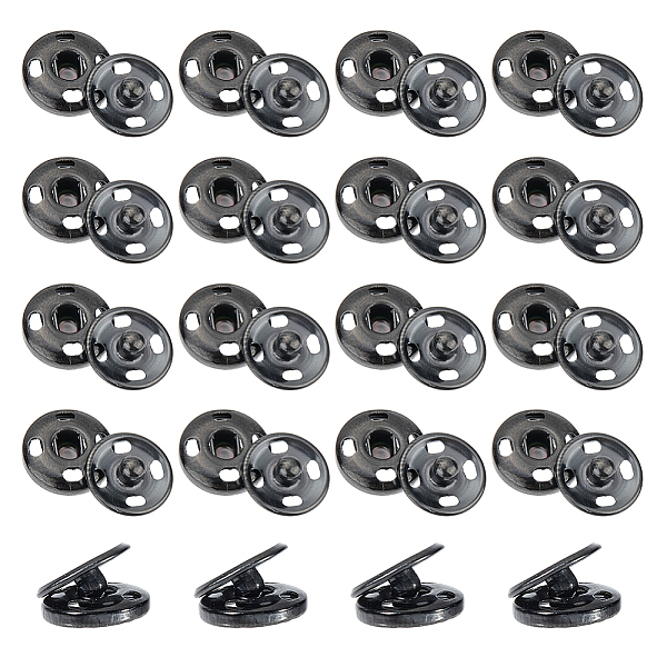 Unicraftale 20 Sets 202 Stainless Steel Snap Buttons