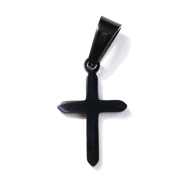

PandaHall 304 Stainless Steel Pendants, for Jewelry Making, Cross, Electrophoresis Black, 19x12x1.2mm, Hole: 3.5x7mm 304 Stainless Steel...
