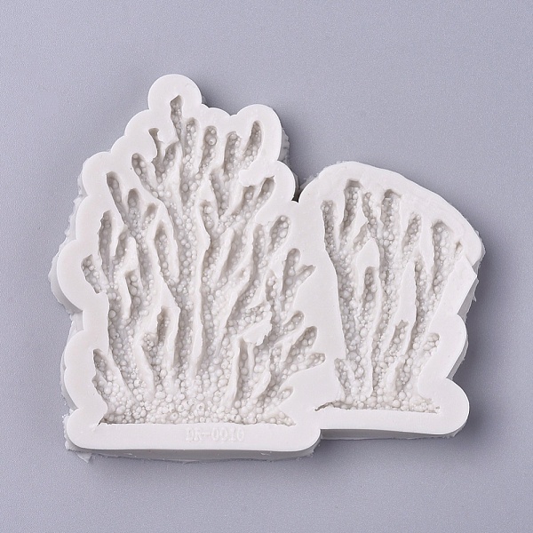 

PandaHall Food Grade Silicone Molds, Fondant Molds, For DIY Cake Decoration, Chocolate, Candy, UV Resin & Epoxy Resin Jewelry Making, Coral..., White