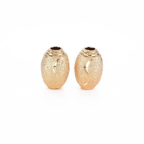 

PandaHall Brass Beads, Nickel Free, Barrel, Real 18K Gold Plated, 12x8mm, Hole: 2.5mm Brass Barrel
