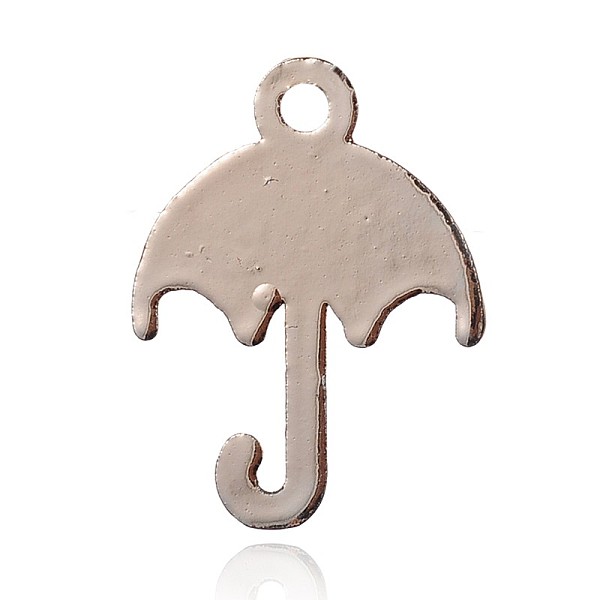 

PandaHall Cadmium Free & Nickel Free & Lead Free Alloy Enamel Umbrella Pendants, Long-Lasting Plated, Pink, 25x19x2mm, Hole: 2mm...