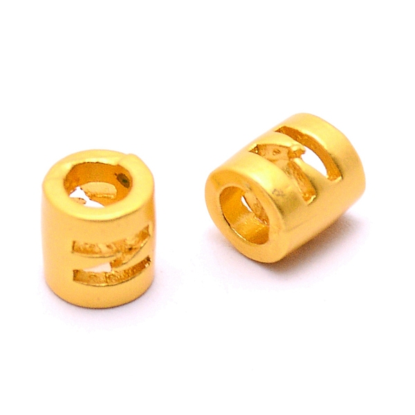

PandaHall Alloy Letter Beads, Column, Matte Gold Color, Letter.N, 6.5x6mm, Hole: 3mm Alloy Letter N