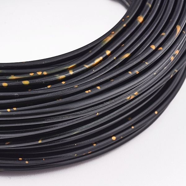 

PandaHall Round Aluminum Wire, Black, 12 Gauge, 2mm, about 23m/roll Aluminum Round Black