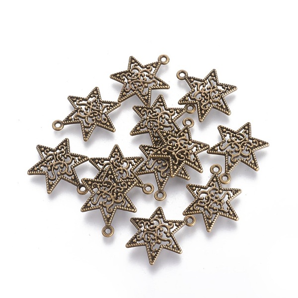 

PandaHall Tibetan Style Alloy Pendants, for Jewish, Star of David, Antique Bronze, Lead Free and Cadmium Free and Nickel Free, 23x18x3mm...