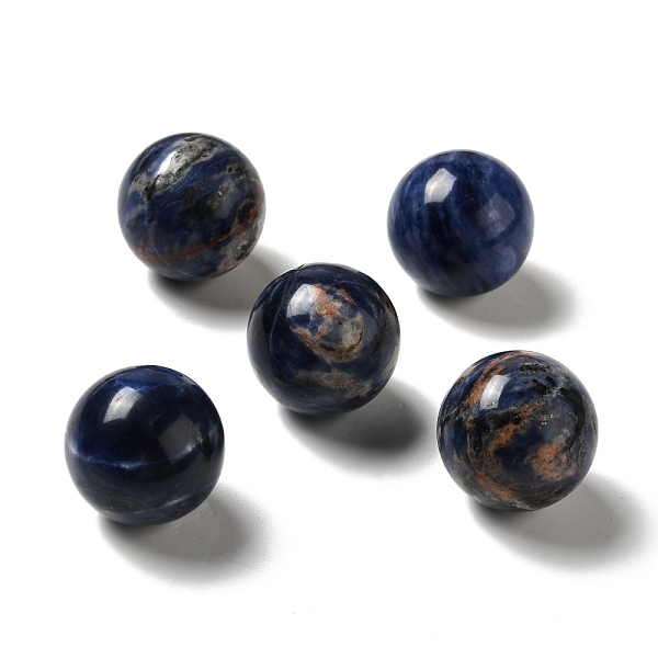 

PandaHall Natural Sodalite Beads, No Hole/Undrilled, Round, 25~25.5mm Sodalite Round