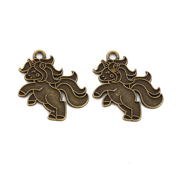 

PandaHall Tibetan Style Alloy Pendant Enamel Settings, Cadmium Free & Lead Free, Unicorn, Antique Bronze, 25x22x1.5mm, Hole: 2mm Alloy...
