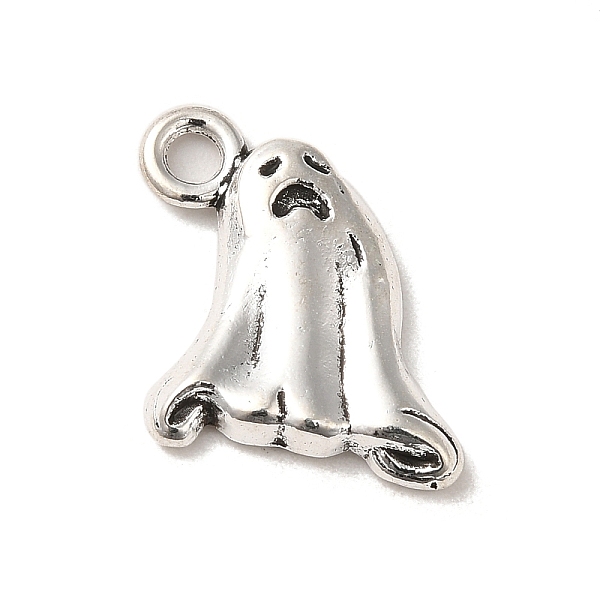 

PandaHall Tibetan Style Alloy Pendants, Cadmium Free & Lead Free, Ghost Charm for Halloween, Antique Silver, 16x13.5x2.5mm, Hole: 2.5mm...