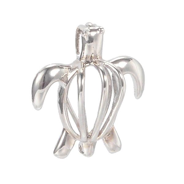 

PandaHall Hollow Brass Bead Cage Pendants, Sea Turtle, Cadmium Free & Nickel Free & Lead Free, Platinum, 19x17x10mm, Hole: 2mm Brass...