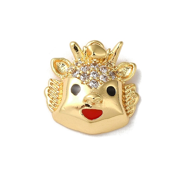 

PandaHall Brass Micro Pave Cubic Zirconia Pendants, Dolls, Real 18K Gold Plated, 11.5x11x5mm, Hole: 1mm Brass+Cubic Zirconia Doll Clear