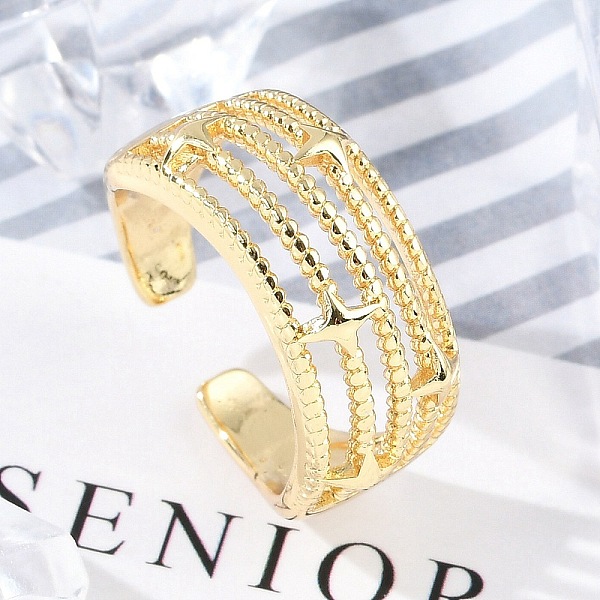 Brass Open Cuff Rin… - image