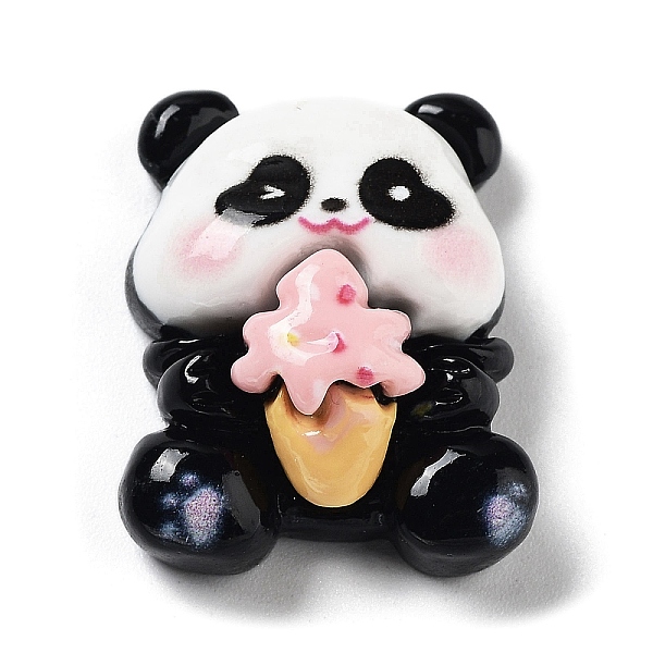 

PandaHall Opaque Resin & Plastic Cabochons, Animals, Ice Cream, Panda, 24x19.5x10mm Resin Panda