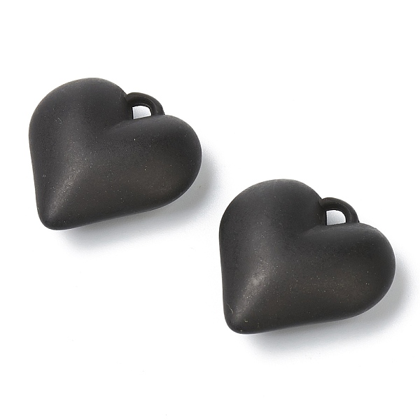 

PandaHall Resin Pendants, DIY Earring and Headdress, Heart, Black, 28x27.5x11mm, Hole: 3x3.8mm Resin Heart Black