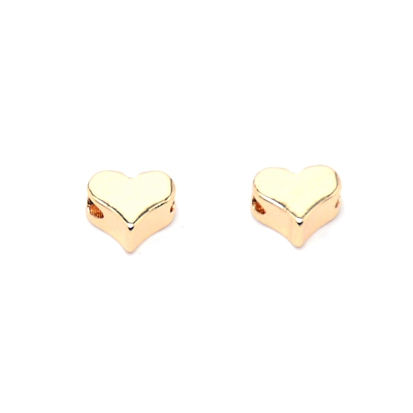 

PandaHall Brass Beads, Long-plating, Heart, Real 14K Gold Plated, 4.8x5.8x3mm, Hole: 1.2mm Brass Heart