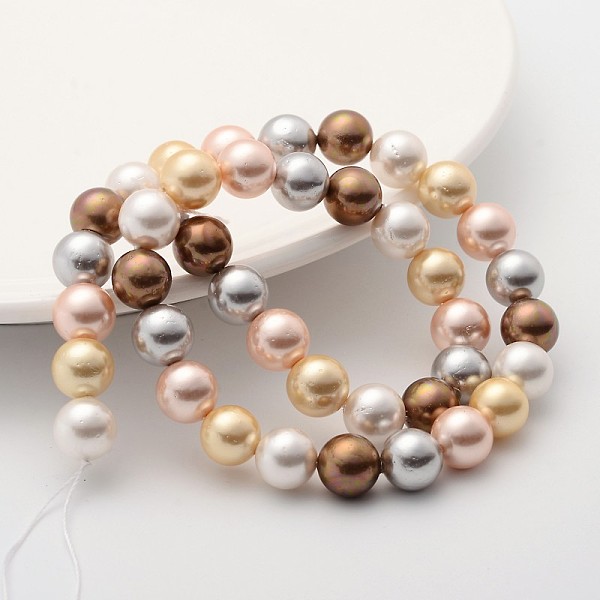 Shell Pearl Colorful Beads Strands