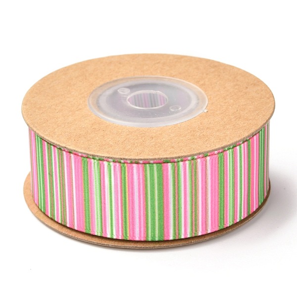 

PandaHall Polyester Ribbon, Vertical Grain Pattern, for Gifts Wrapping Party Decorating, Hot Pink, 7/8 inch(23mm), about 10.9yards(10m)/roll...