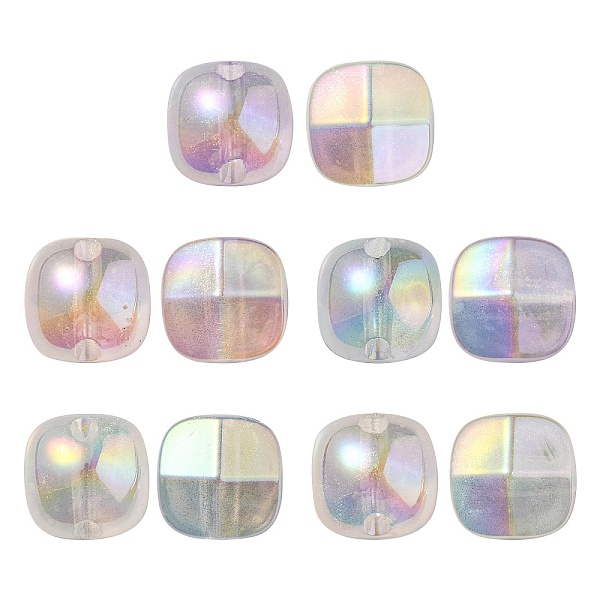 

PandaHall UV Plating Luminous Transparent Acrylic Beads, Glow in The Dark, Half Round, Mixed Color, 19x19x15mm, Hole: 3.5mm Acrylic Half..., Multicolor