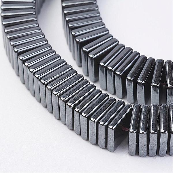 PandaHall Non-magnetic Synthetic Hematite Beads Strands, Square Heishi Beads, 8.5x8.5x2mm, Hole: 1mm, about 201pcs/strand, 15.74 inch...