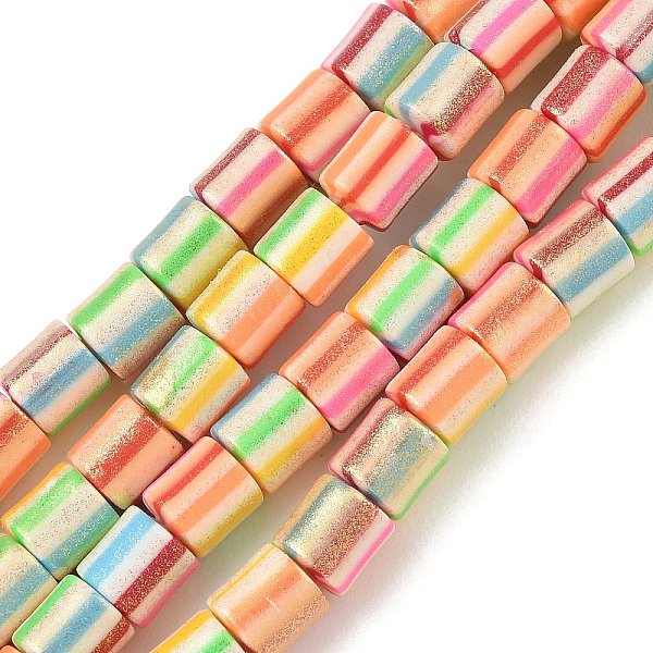 Brin de perles en pâte polymère à la main