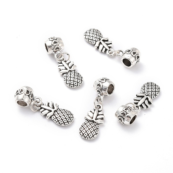 

PandaHall Tibetan Style Alloy European Dangle Charms, Large Hole Pendants, Cadmium Free & Lead Free, Pineapple, Antique Silver, 33mm, Hole...