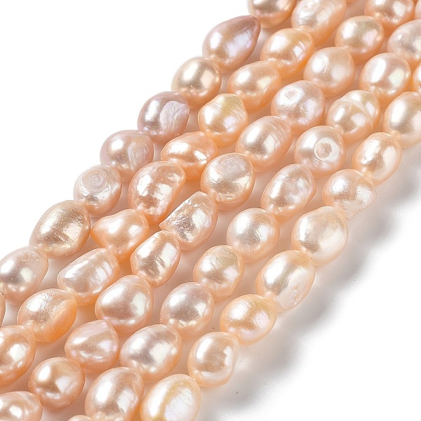 

PandaHall Natural Cultured Freshwater Pearl Beads Strands, Two Side Polished, Grade 3A, PeachPuff, 9~11x8~9x7~8mm, Hole: 0.5mm, about..., Brown