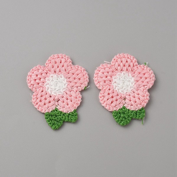 

PandaHall Crochet Flower Appliques, Computerized Embroidery Cloth Patches, Costume Accessories, Sewing Craft Decoration, Pink, 47x40x2.5mm...