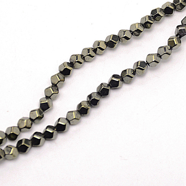 

PandaHall Non-magnetic Synthetic Hematite Beads Strands, Faceted, Round, Antique Bronze Plated, 4mm, Hole: 0.8mm, about 100pcs/strand...