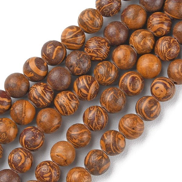 

PandaHall Natural Miriam Stone Beads Strands, Round, 8mm, Hole: 1mm, about 47pcs/strand, 14.96 inch(38cm) Miriam Stone Round