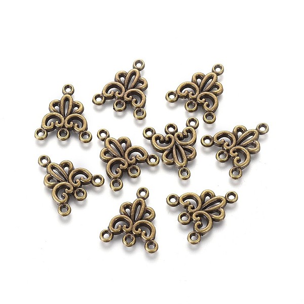 

PandaHall Tibetan Style Chandelier Components, Lead Free & Cadmium Free, Antique Bronze, 19x16x2mm, Hole: 1mm Alloy Others