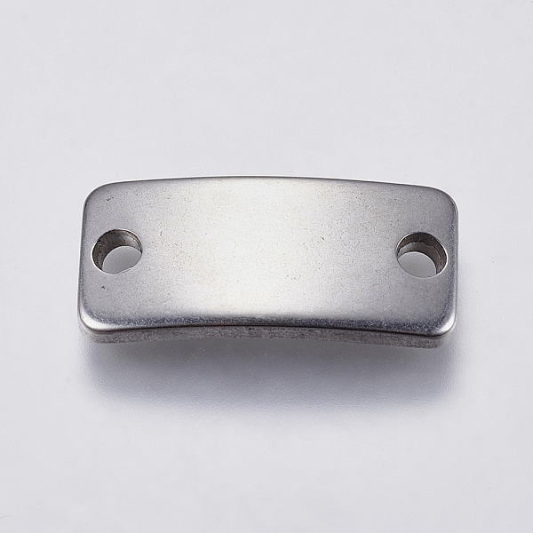 

PandaHall 201 Stainless Steel Links connectors, Rectangle, Stainless Steel Color, 9x20.5x3mm, Hole: 2mm 201 Stainless Steel Rectangle