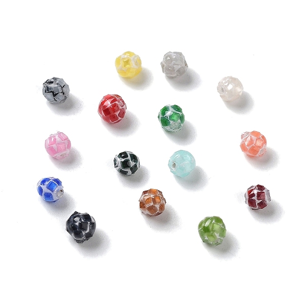 

PandaHall Colorful Craft Shell Beads, Dyed, Round, Mixed Color, 3.5~4x4~4.5mm, Hole: 0.9~1mm Other Sea Shell Round Multicolor